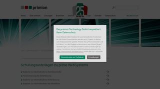 
                            3. Schulungsunterlagen zu prime WebSystems - primion Technology AG