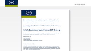 
                            4. Schunk-Group Online Bewerbermanagement - Initiativbewerbung ...