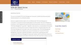 
                            6. Schwab Client Access | PVG Asset Management