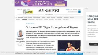 
                            12. Schwarze Elf: Tipps für Angela und Sigmar - Main-Post