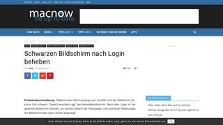
                            2. Schwarzen Bildschirm nach Login beheben - macnow.cc