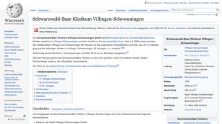 
                            9. Schwarzwald-Baar Klinikum Villingen-Schwenningen – Wikipedia