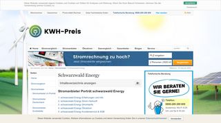 
                            12. Schwarzwald Energy Strom - Test, Erfahrungen, Bewertung - KWH Preis