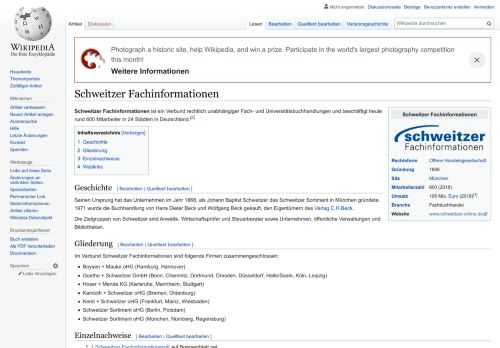 
                            2. Schweitzer Fachinformationen – Wikipedia