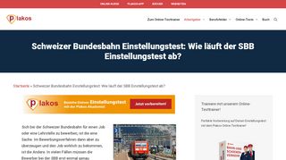 
                            2. ᐅ Schweizer Bundesbahn Einstellungstest: wie läuft er ab? – SBB ...