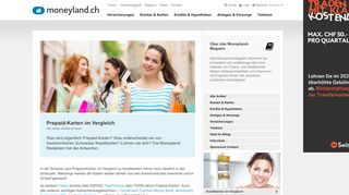 
                            13. Schweizer Prepaid-Karten im Vergleich - moneyland.ch