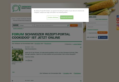 
                            8. Schweizer Rezept-Portal Cookidoo® ist jetzt online | Thermomix ...