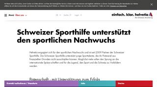 
                            6. Schweizer Sporthilfe für sportlichen Nachwuchs | Helvetia.ch