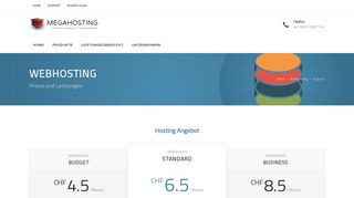 
                            4. Schweizer Webhosting, Webspace | Webhosting ... - MegaHosting