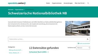 
                            5. Schweizerische Nationalbibliothek NB | opendata.swiss