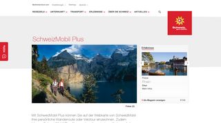 
                            6. SchweizMobil Plus | Schweiz Tourismus - Switzerland Tourism