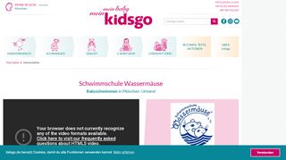 
                            12. Schwimmschule Wassermäuse, Babyschwimmen – München ... - kidsgo