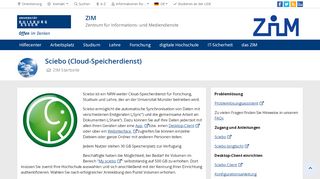 
                            2. Sciebo (Cloud-Speicherdienst) - an der Universität Duisburg-Essen