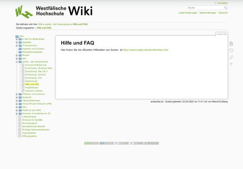 
                            8. sciebo FAQ - Wiki - Westfälische Hochschule