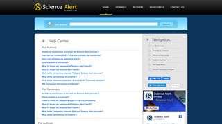 
                            5. Science Alert Help Center - FAQs