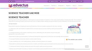 
                            12. Science Teacher UAE MOE - Edvectus