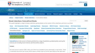 
                            13. ScienceDirect Books - Ebook Collections - LibGuides at University of ...