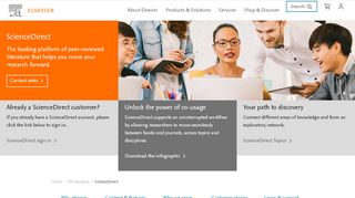 
                            2. ScienceDirect | Elsevier's leading information solution | Elsevier
