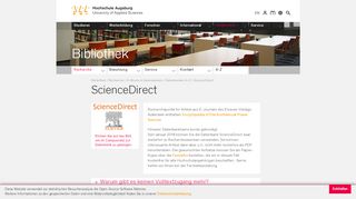 
                            7. ScienceDirect - Hochschule Augsburg