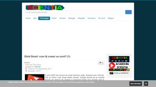 
                            13. Scientia.ro - Ghid Gmail: cum îţi creezi un cont? (1)
