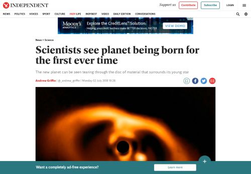 
                            13. Scientists see planet being born for the first ever time | The ...