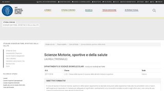 
                            3. SCIENZE MOTORIE, SPORTIVE E DELLA SALUTE - A.A. ... - Uniurb.it