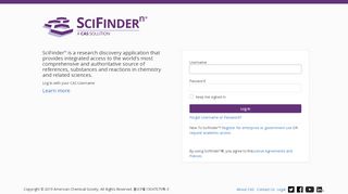 
                            2. SciFinderⁿ Log In