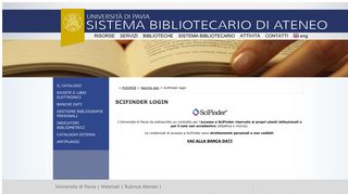 
                            12. SciFinder login | - Biblioteche