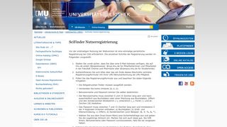 
                            1. SciFinder Nutzerregistrierung - Universitätsbibliothek der LMU - LMU ...