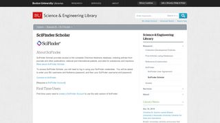 
                            10. SciFinder Scholar » BU Libraries | Boston University