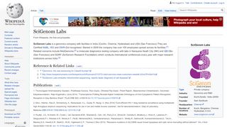 
                            7. SciGenom Labs - Wikipedia