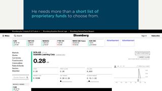 
                            9. SCIL:OTC US Stock Quote - Scientific Learning Corp - Bloomberg ...