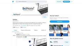 
                            12. SciNote (@scinoteELN) | Twitter