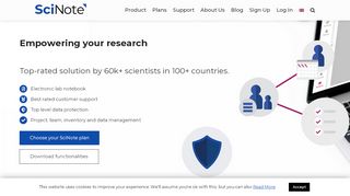 
                            2. SciNote: Electronic Lab Notebook & Inventory Management