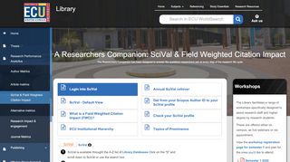 
                            11. SCIVAL & Field Weighted Citation Impact - HARC: Helpful Academic ...