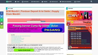 
                            5. SCM Mandiri ( Panduan Deposit & Isi Saldo ) Supply Chain Mandiri ...