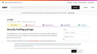 
                            12. scn-login - npm