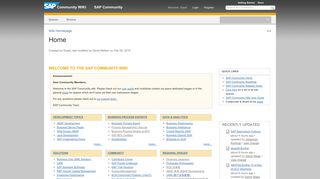 
                            2. SCN Wiki - SAP.com