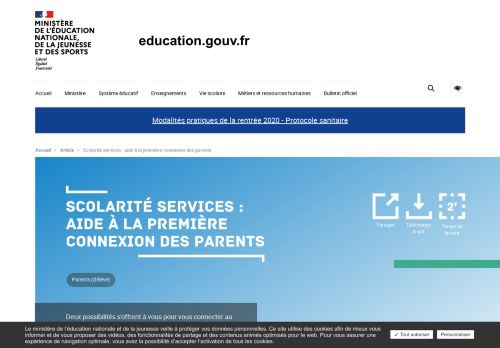 
                            13. Scolarité services : aide à la première connexion des parents ...