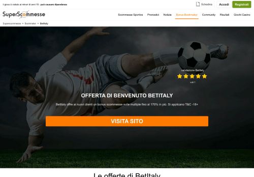 
                            2. SCOMMESSE E BONUS betitaly - BetItaly | Superscommesse.it