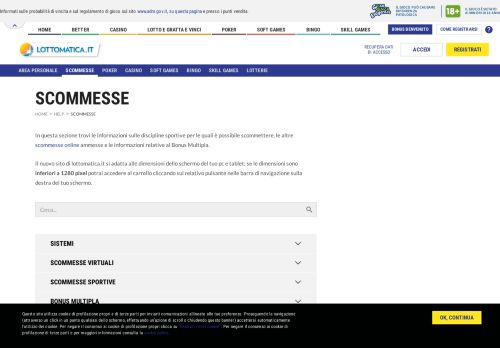 
                            12. Scommesse - Lottomatica