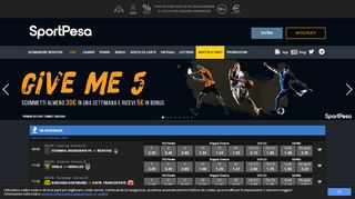 
                            2. Scommesse Sportive, giochi online, Casinò e Poker | SportPesa Italia