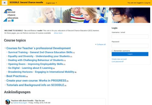 
                            4. SCOODLE: Second Chance moodle
