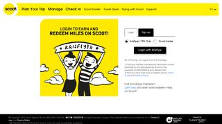 
                            5. Scoot Insider - Member Login