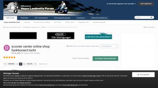 
                            13. scooter center online shop funktioniert nicht - Seite 2 - Blabla ...