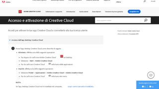
                            2. Scopri come accedere e attivare il tuo account Creative Cloud