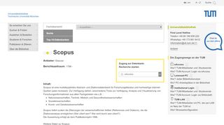 
                            6. Scopus | Universitätsbibliothek der TUM