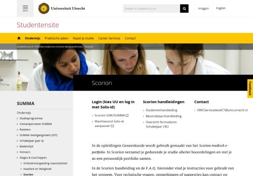 
                            11. Scorion - SUMMA (Selective Utrecht Medical MAster) - Studenten ...