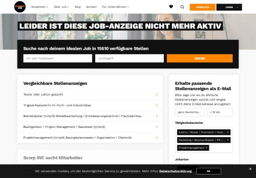 
                            7. Scorp INC sucht Mitarbeiter~ - StudentJob.de