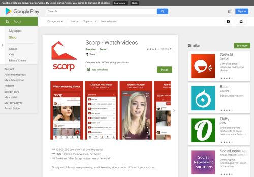 
                            6. Scorp - Watch videos - Apps on Google Play